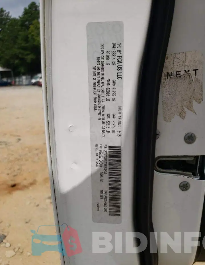 2C3CDXBG7GH103236 Photo# 10