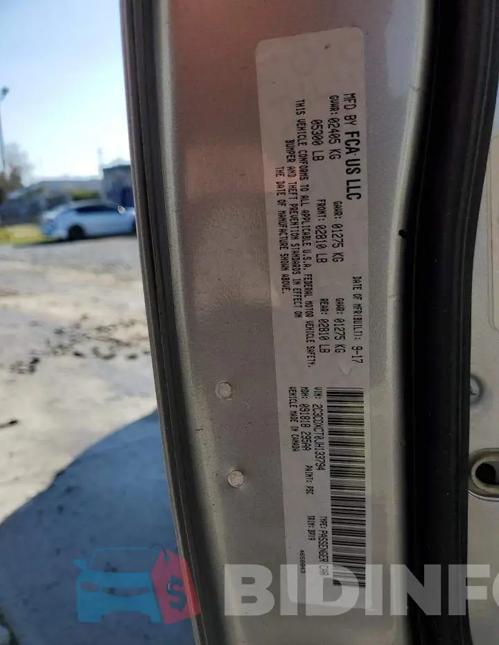 2C3CDXCT0JH133794 Photo# 12