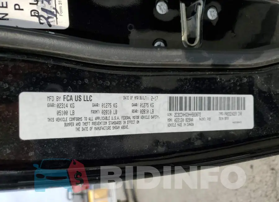 2C3CDXHG3HH583672 Photo# 10