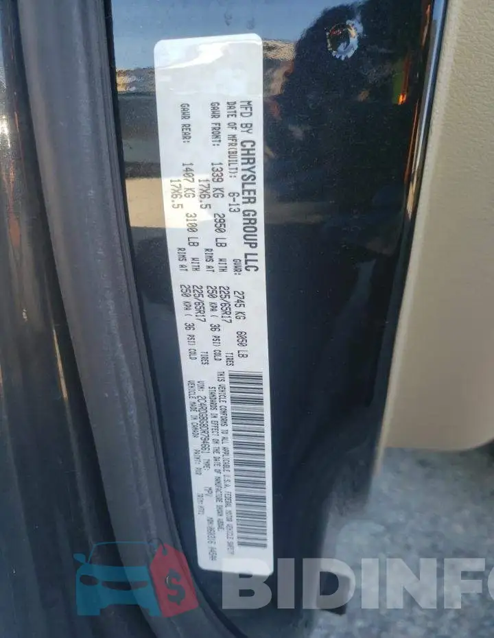 2C4RDGBG8DR794661 Photo# 13