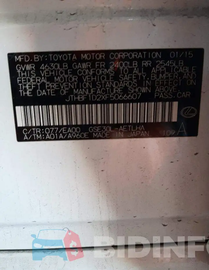 JTHBF1D2XF5066607 Photo# 12