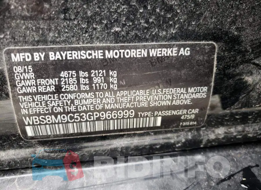 WBS8M9C53GP966999 Photo# 12