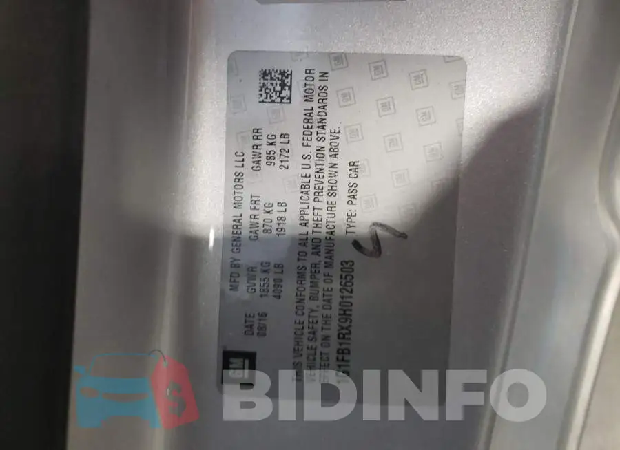 1G1FB1RX9H0126503 Photo# 10