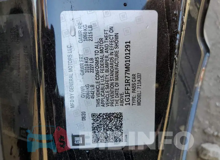 1G1FF1R77M0101291 Photo# 10