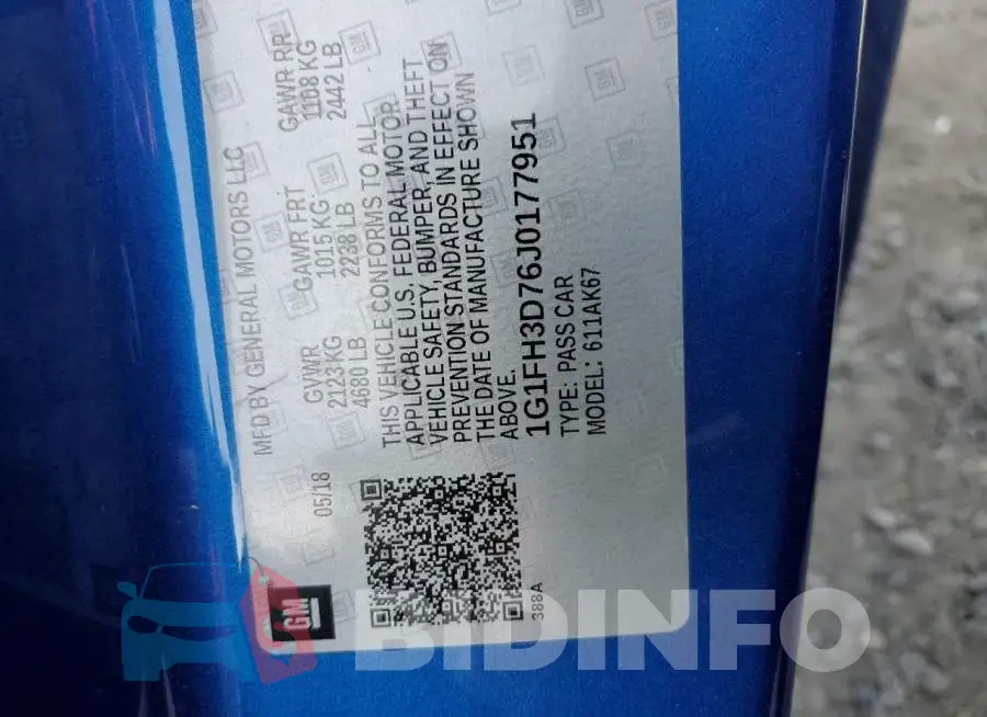 1G1FH3D76J0177951 Photo# 12
