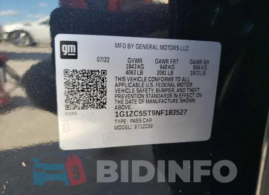 1G1ZC5ST9NF183527 Photo# 12