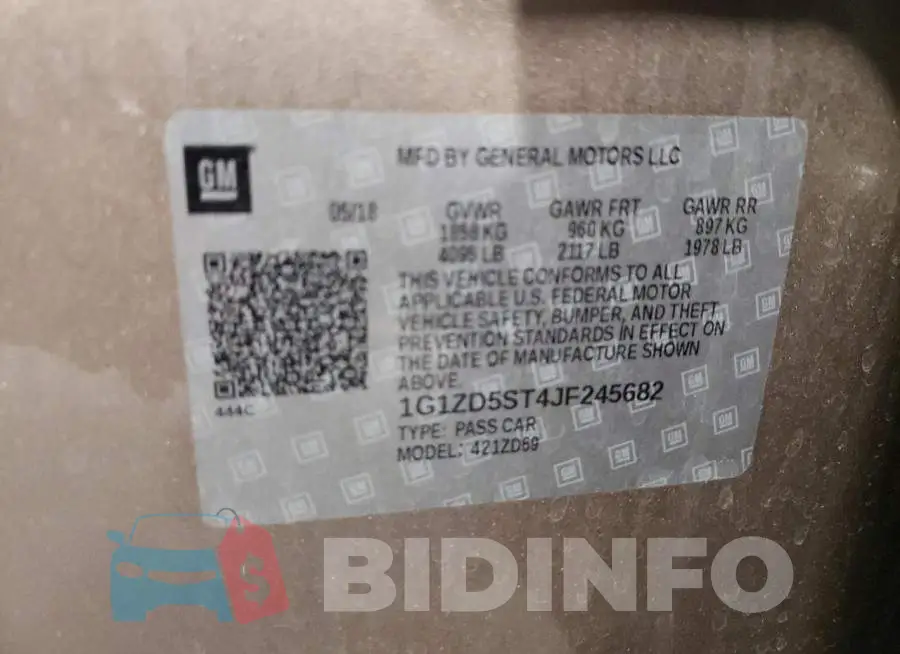 1G1ZD5ST4JF245682 Photo# 10