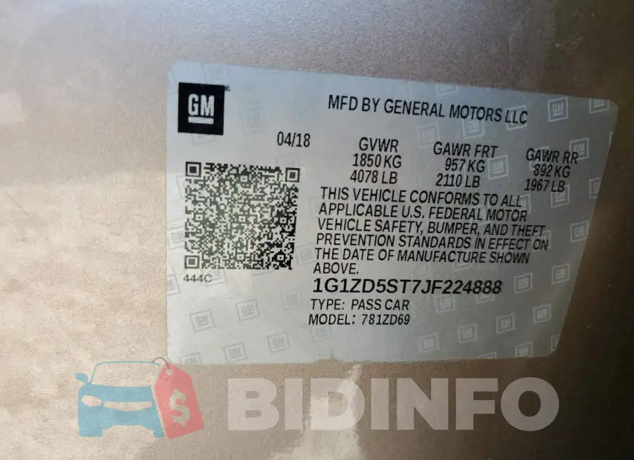 1G1ZD5ST7JF224888 Photo# 10