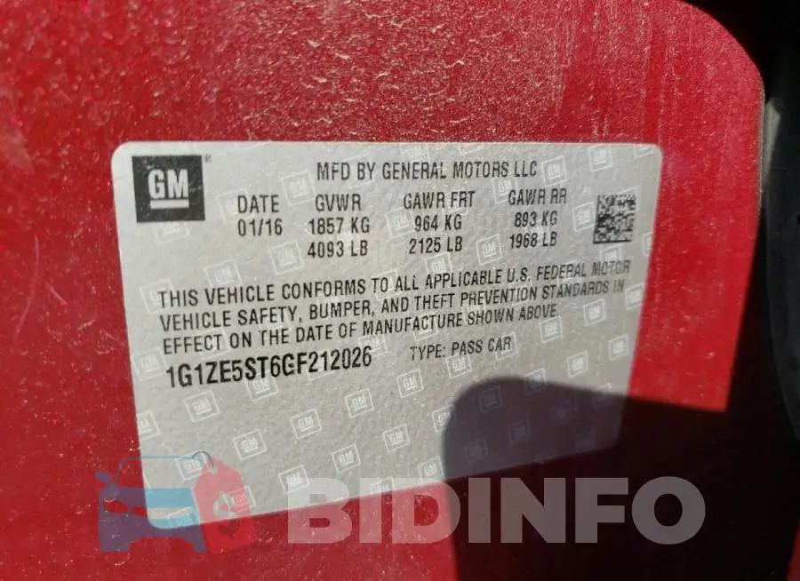 1G1ZE5ST6GF212026 Photo# 10
