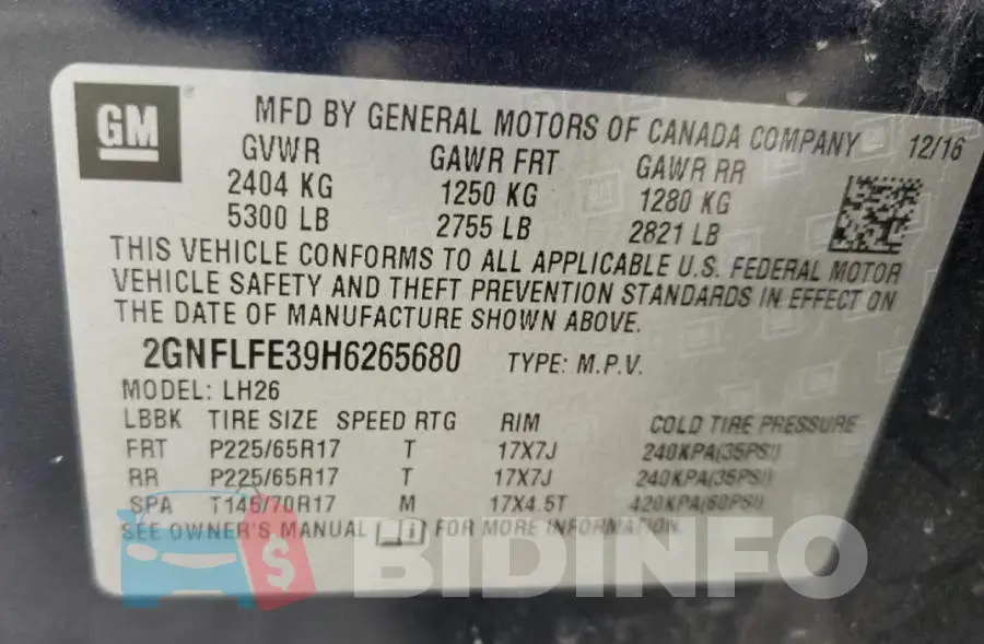 2GNFLFE39H6265680 Photo# 10