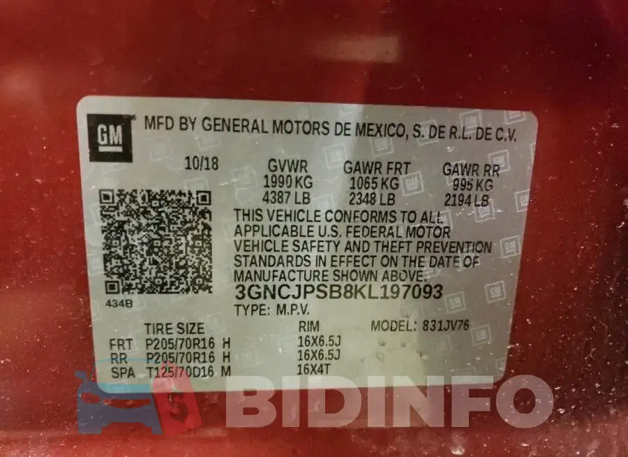 3GNCJPSB8KL197093 Photo# 14
