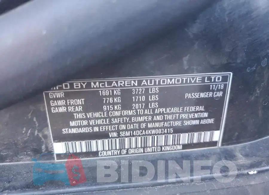 SBM14DCA4KW003415 Photo# 12
