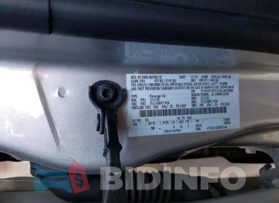 1FADP3FE2GL401890 Photo# 13