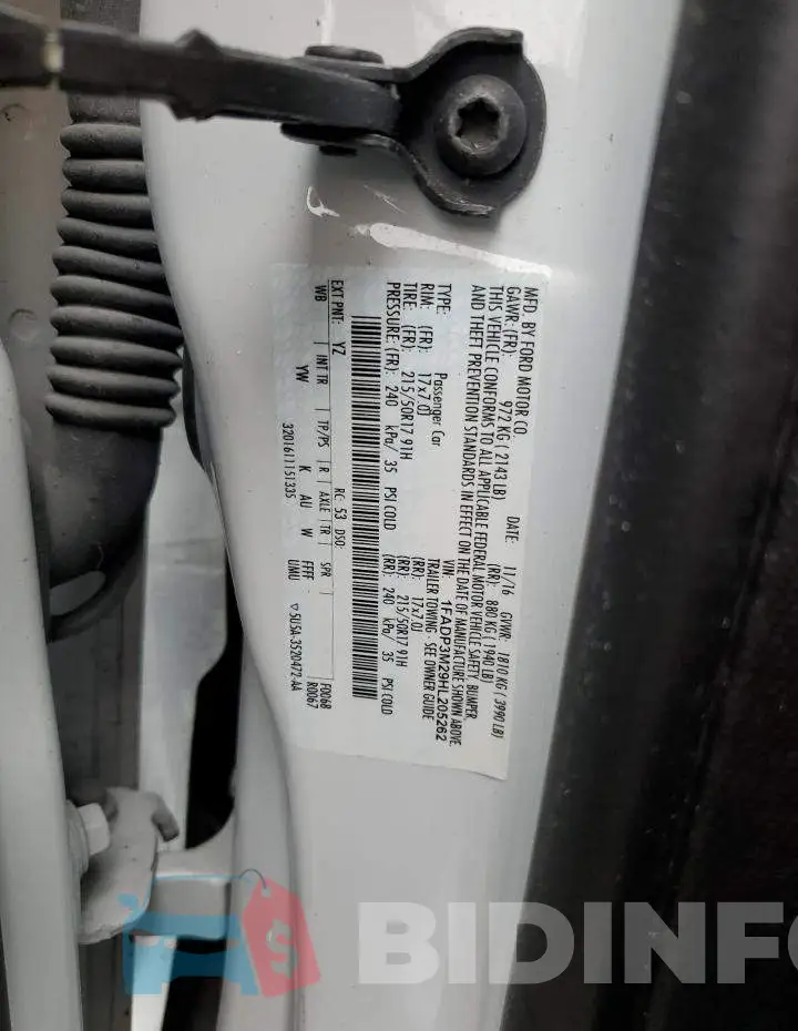1FADP3M29HL205262 Photo# 10