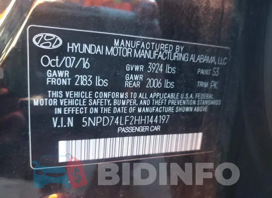 5NPD74LF2HH144197 Photo# 10