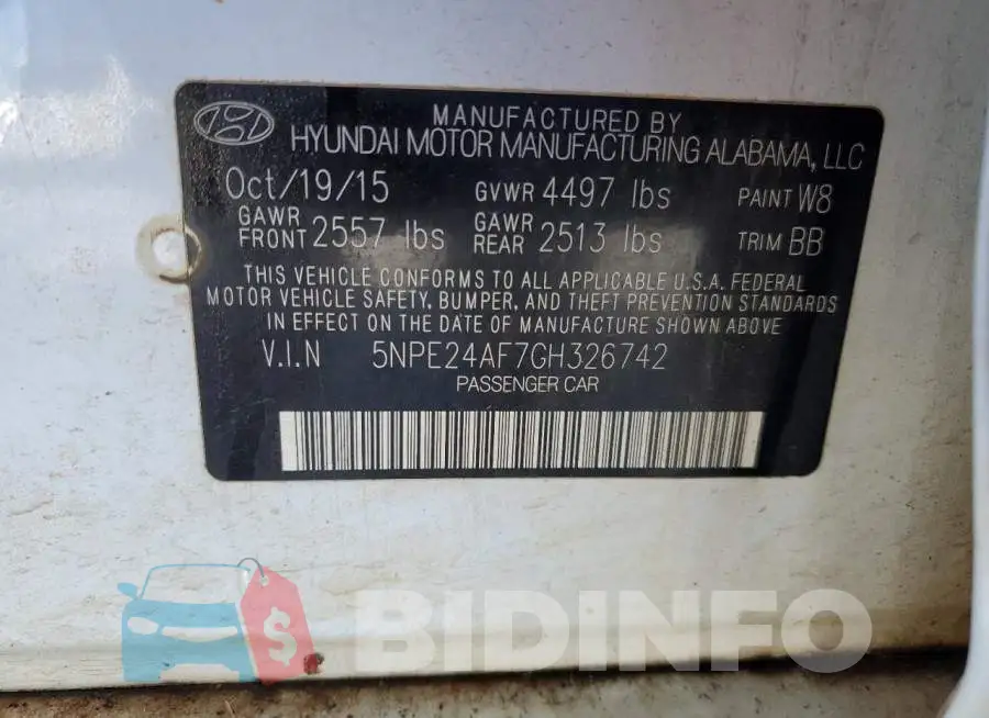 5NPE24AF7GH326742 Photo# 10