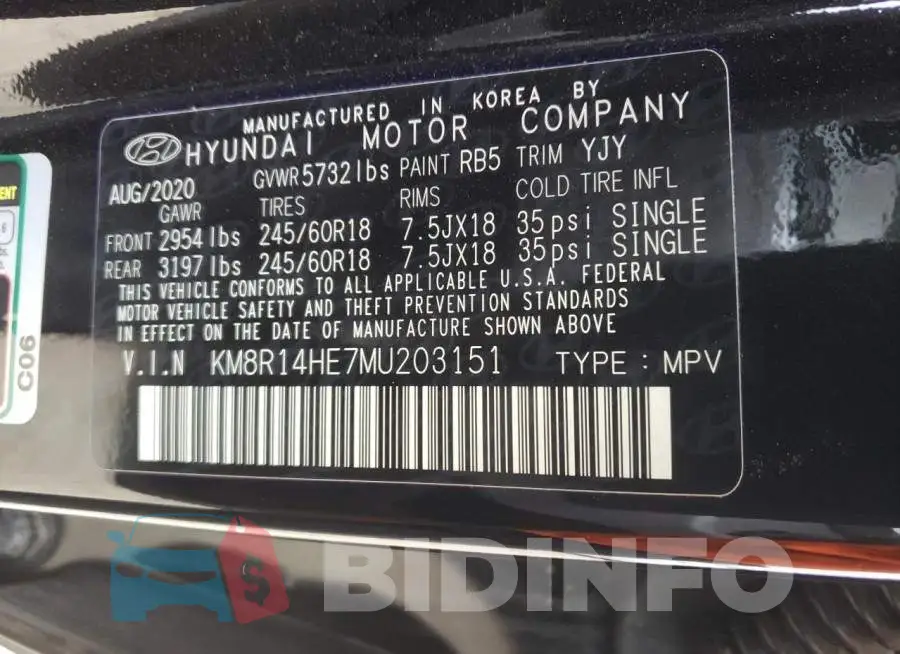 KM8R14HE7MU203151 Photo# 13