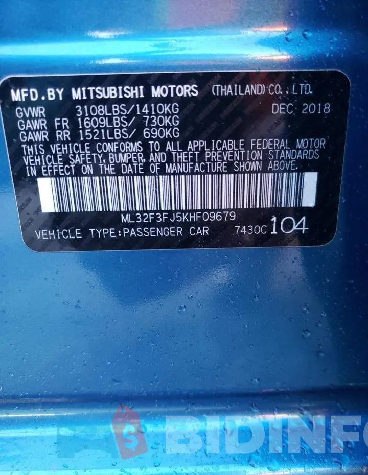 ML32F3FJ5KHF09679 Photo# 12