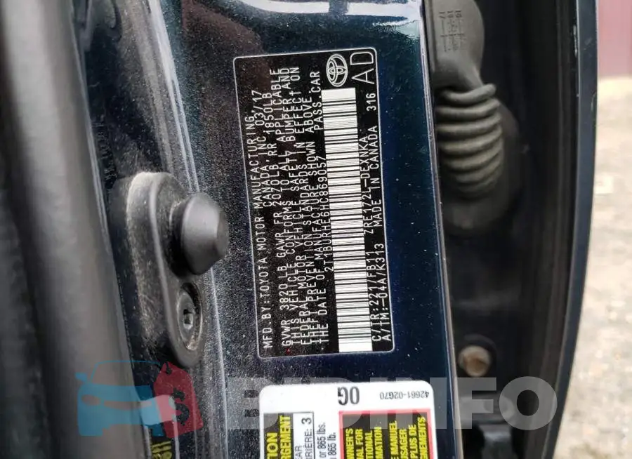 2T1BURHE6HC869057 Photo# 13