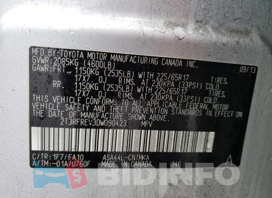 2T3RFREV3DW090423 Photo# 12