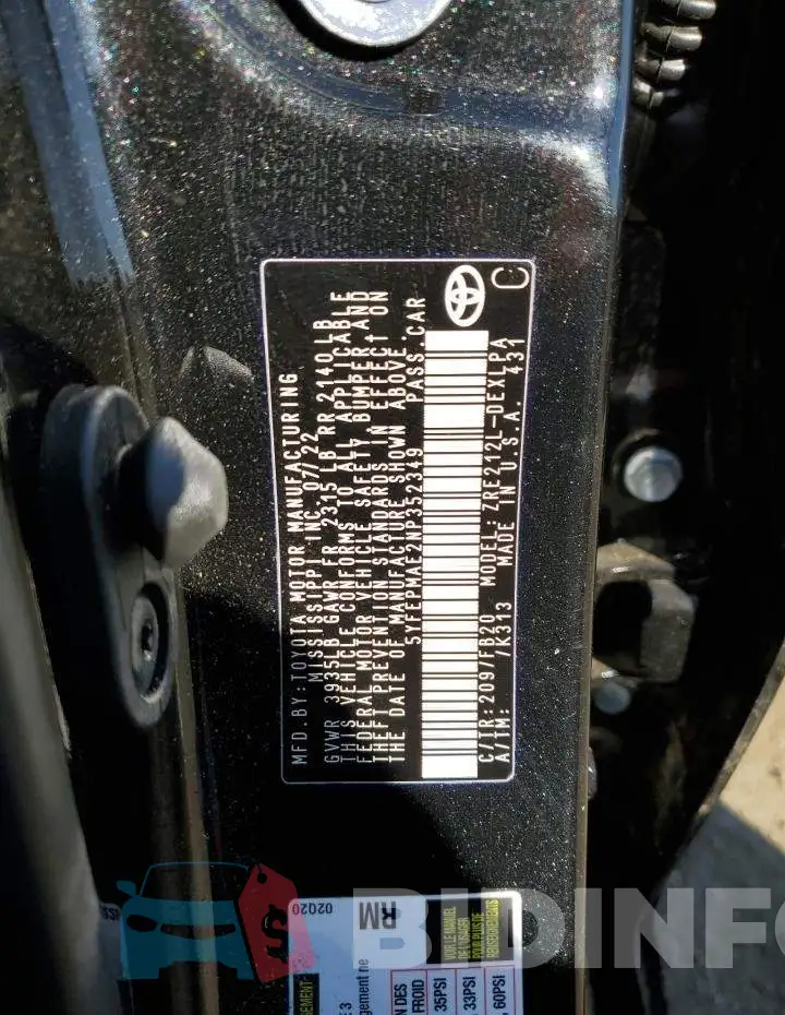 5YFEPMAE2NP352349 Photo# 12