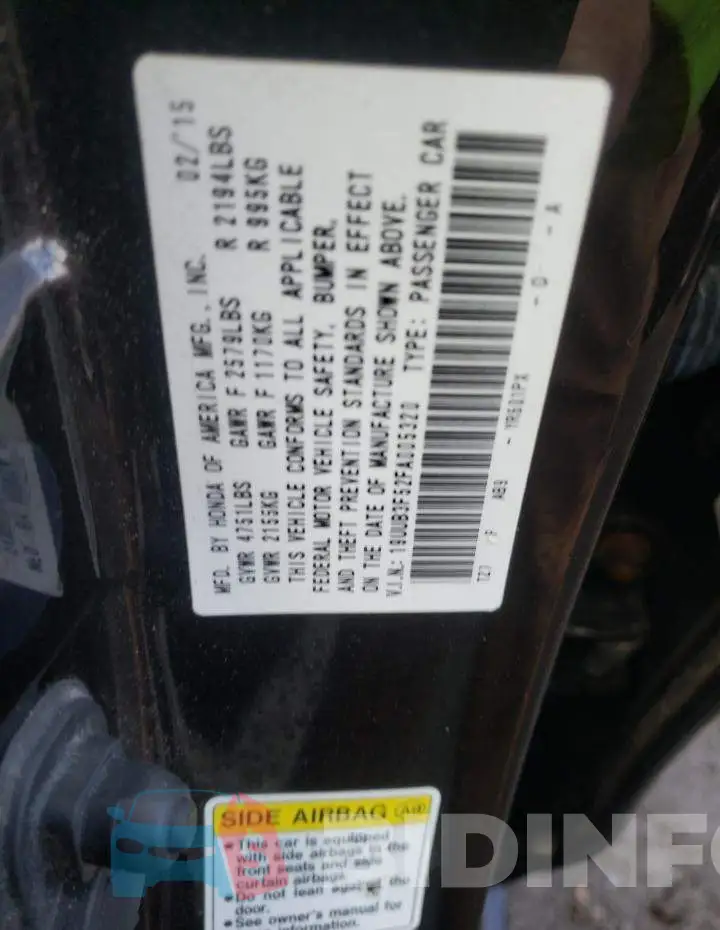 19UUB3F52FA005320 Photo# 12