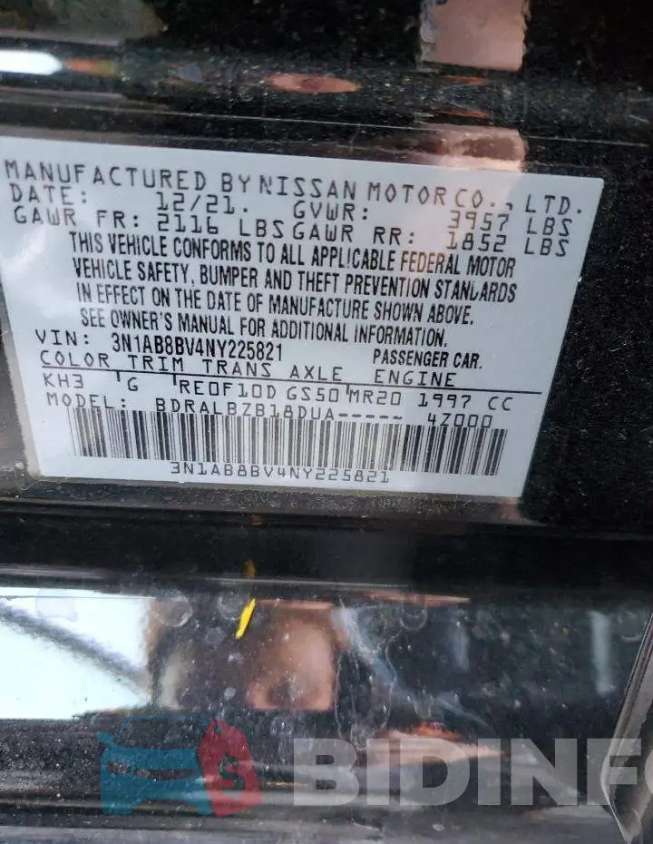 3N1AB8BV4NY225821 Photo# 10