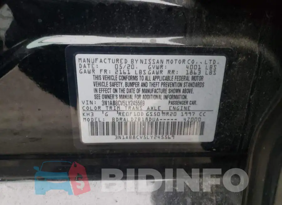 3N1AB8CV5LY245569 Photo# 12