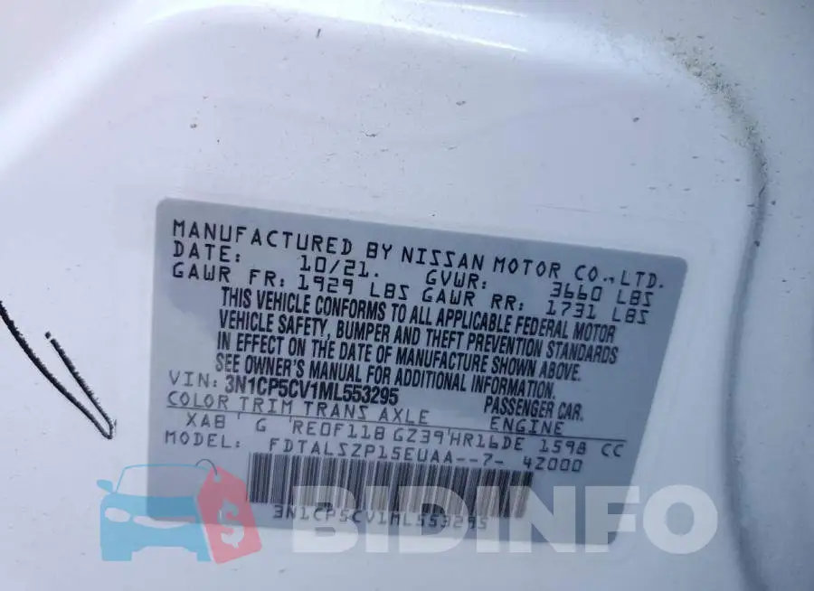 3N1CP5CV1ML553295 Photo# 10