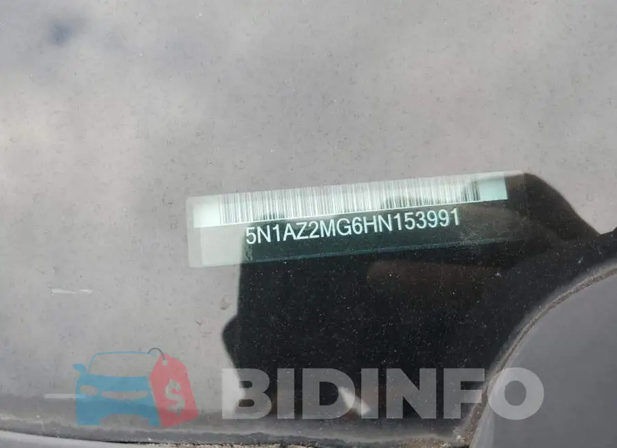 5N1AZ2MG6HN153991 Photo# 10