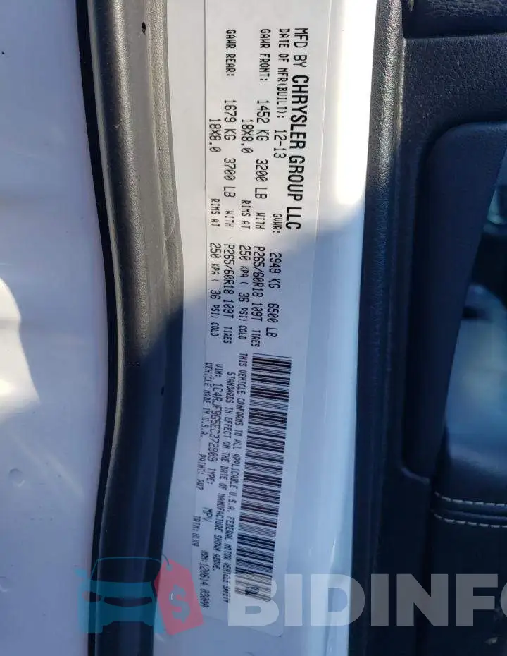 1C4RJFBG5EC372909 Photo# 13