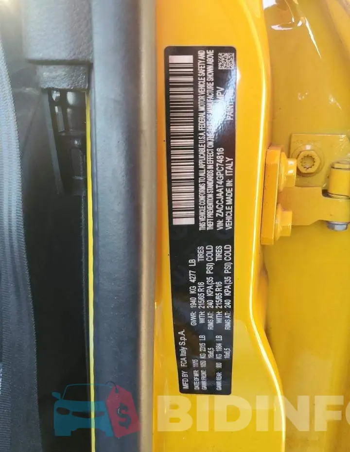 ZACCJAAT4GPC74816 Photo# 13