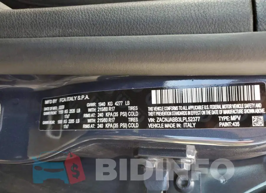 ZACNJABB3LPL52377 Photo# 10