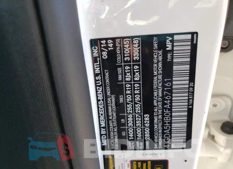 4JGDA5HB0FA467161 Photo# 13