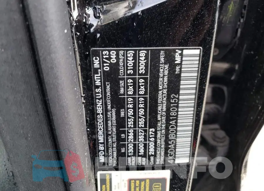 4JGDA5JB0DA180152 Photo# 13