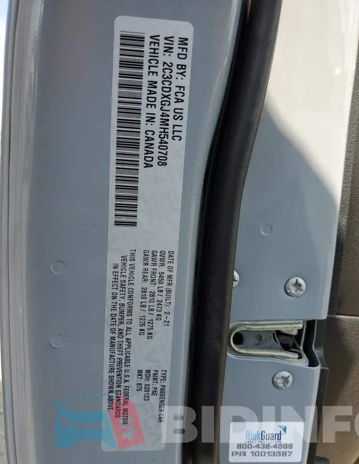 2C3CDXGJ4MH540708 Photo# 10