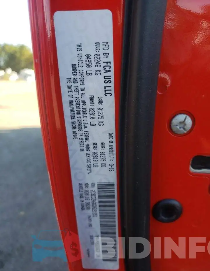 2C3CDZAG6GH221551 Photo# 10