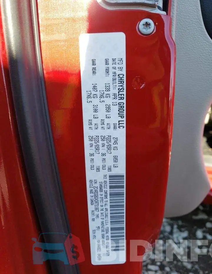 2C4RDGBGXDR731867 Photo# 14