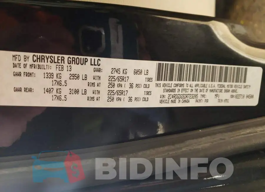 2C4RDGDG5DR723205 Photo# 13