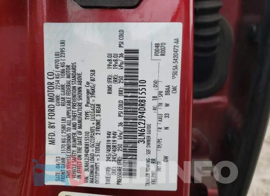 3LN6L2J94DR815510 Photo# 12