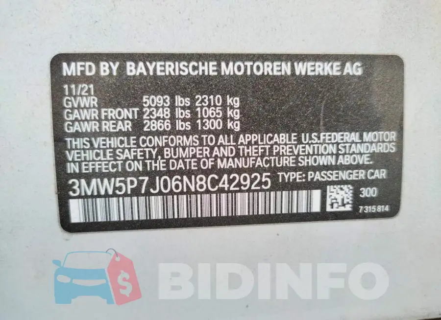 3MW5P7J06N8C42925 Photo# 10