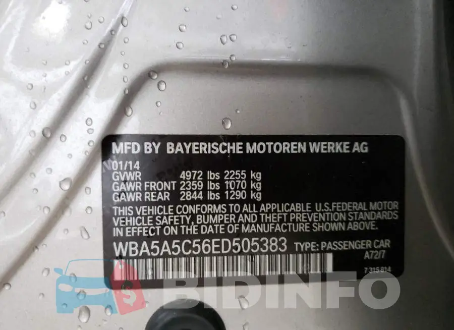 WBA5A5C56ED505383 Photo# 12