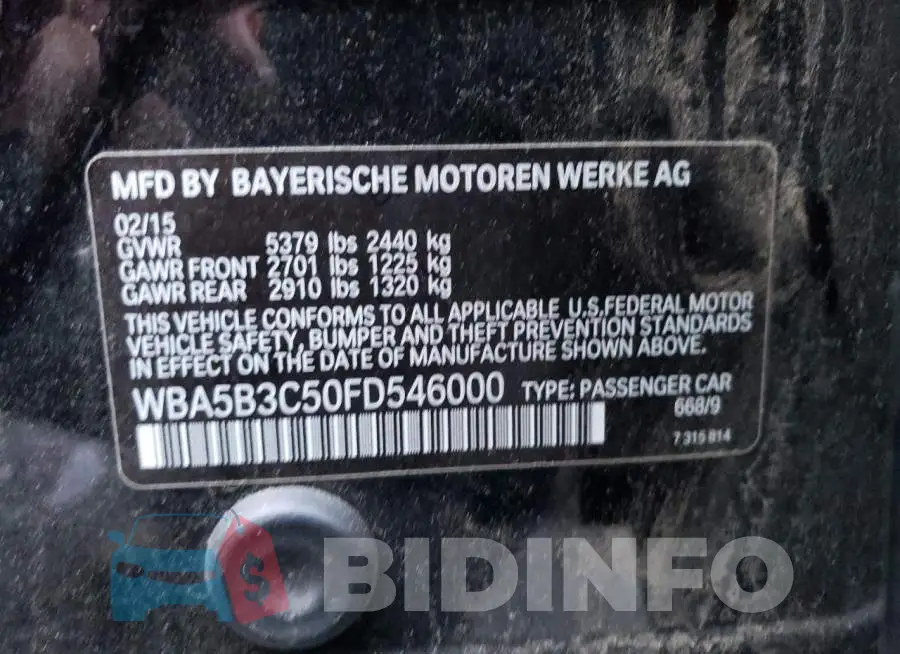 WBA5B3C50FD546000 Photo# 12
