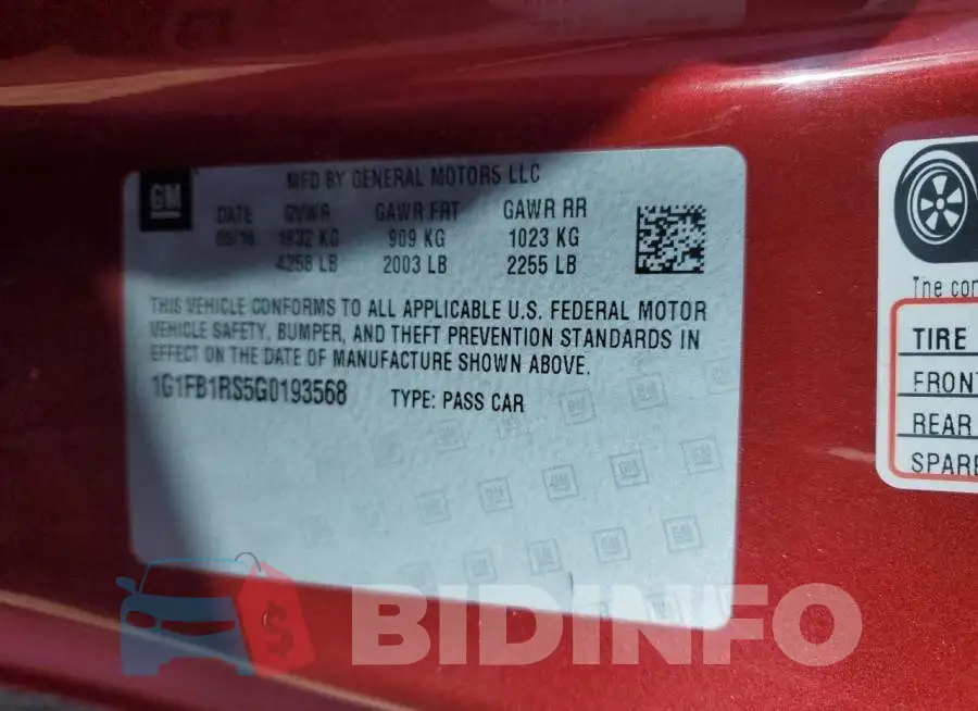 1G1FB1RS5G0193568 Photo# 10