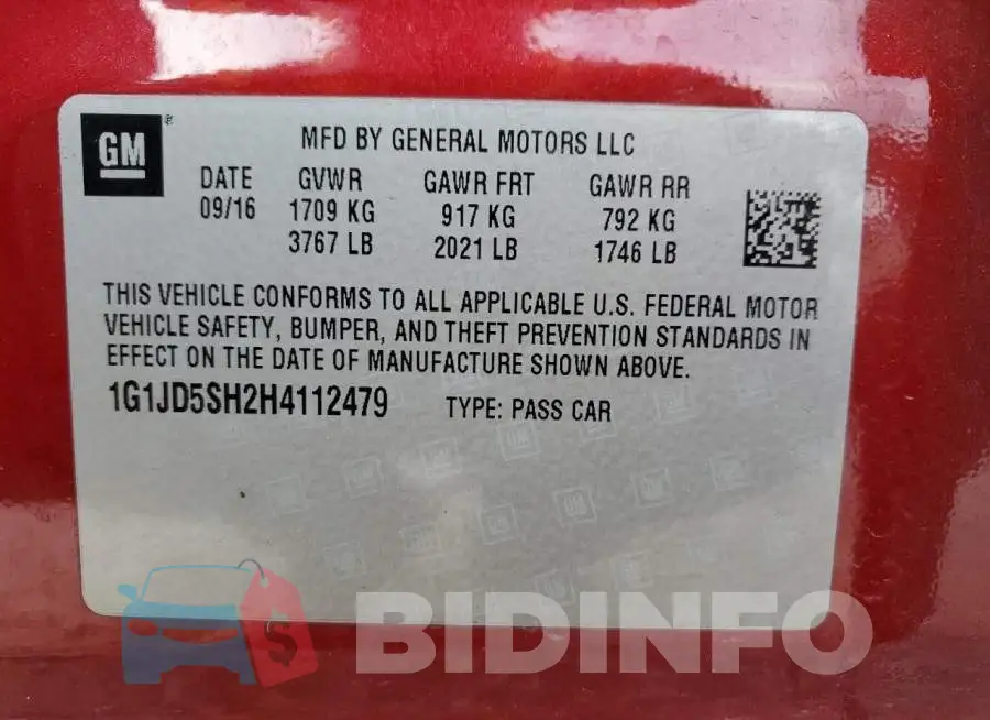 1G1JD5SH2H4112479 Photo# 10