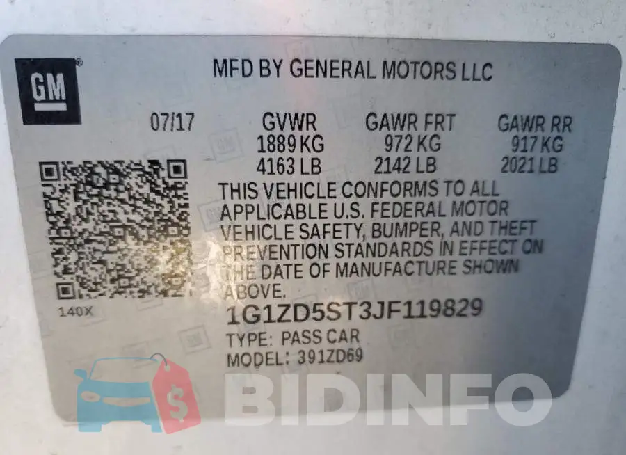 1G1ZD5ST3JF119829 Photo# 10