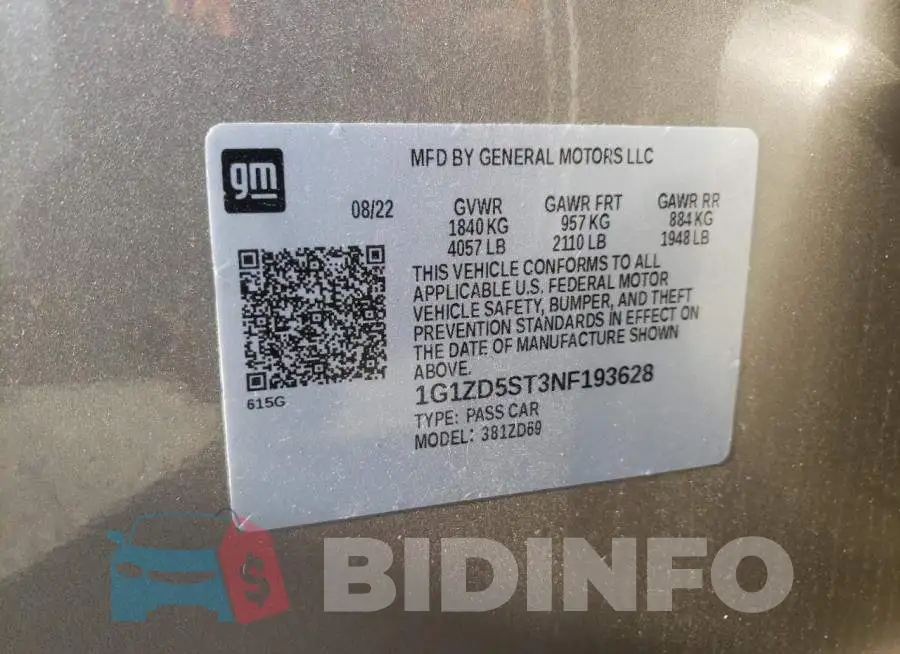 1G1ZD5ST3NF193628 Photo# 10