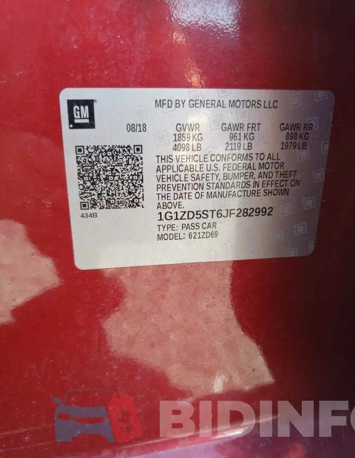 1G1ZD5ST6JF282992 Photo# 10