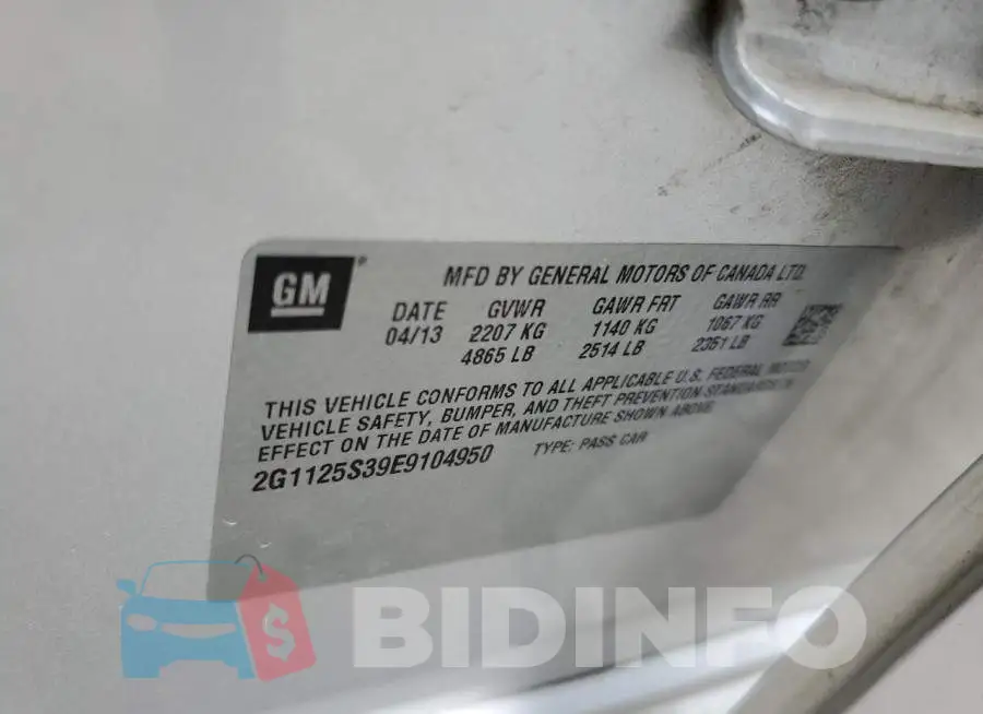 2G1125S39E9104950 Photo# 10