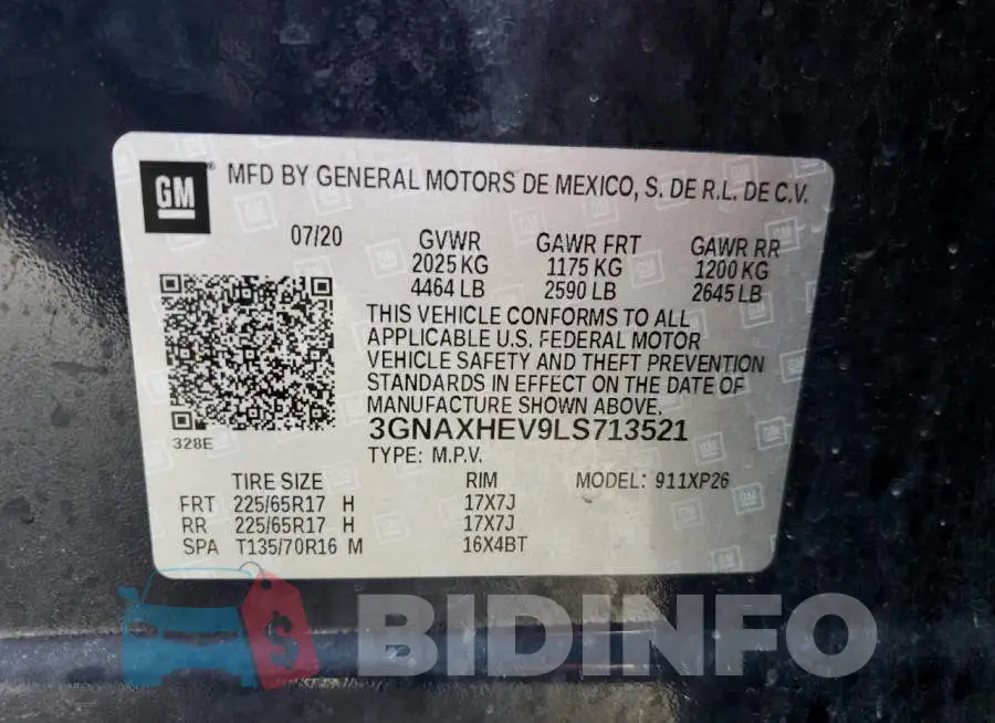 3GNAXHEV9LS713521 Photo# 10